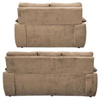 Conjunto Sofá Luxemburgo 3 E 2 Lugares 1,52m e 2,02m Suede Castor - 6