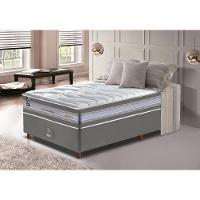 Conjunto Cama Box Solteiro de Molas Ensacadas D33 Cama inBox Select Firme 88x188x71 Cinza - 1