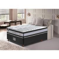 Conjunto Cama Box Solteiro de Molas Ensacadas D33 Cama inBox Select Firme 88x188x71 Preto - 1