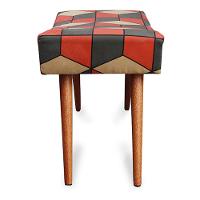 Kit 3 Puff Cama inBox Kingston Retangular com Pés em Madeira Maciça Tecido Suede - 5