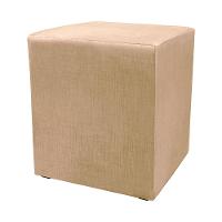 Puff Zelda Quadrado Multiuso 43x43x43cm Tecido Suede Velusoft Castor - 1