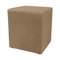 Puff Zelda Quadrado Multiuso 43x43x43cm Tecido Suede Velusoft Café - 1