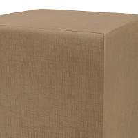 Puff Zelda Quadrado Multiuso 43x43x43cm Tecido Suede Velusoft Café - 4