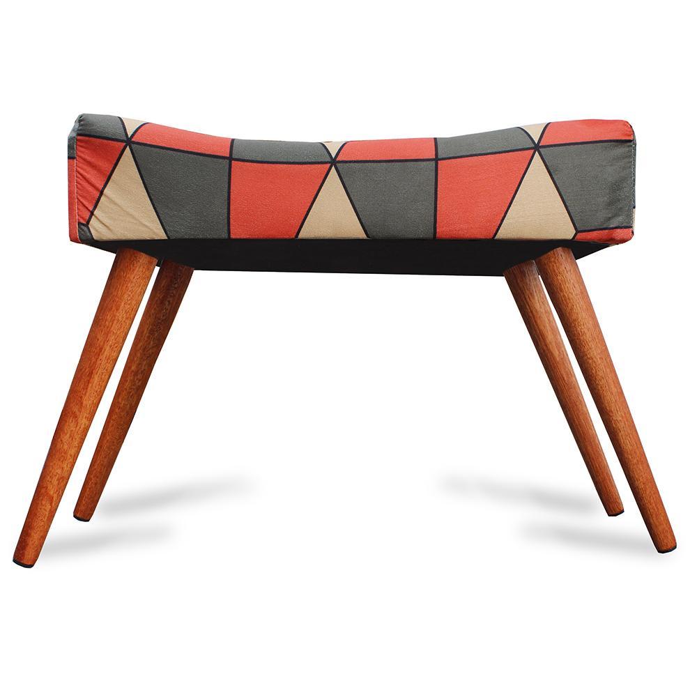 Puff Cama inBox Kingston Retangular com Pés em Madeira Maciça Tecido Suede - 4