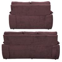 Conjunto Sofá Luxemburgo 3 E 2 Lugares 1,52m e 2,02m Suede Vinho - 6