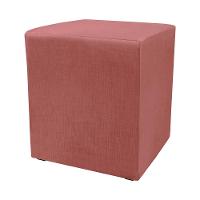 Puff Zelda Quadrado Multiuso 43x43x43cm Tecido Suede Velusoft Vinho - 1