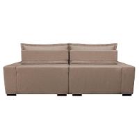 Sofa Retrátil e Reclinável com Molas Cama inBox Premium 2,12m tecido em linho Bege Escuro - 7