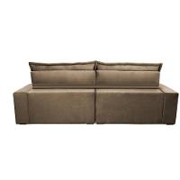 Sofa Retrátil e Reclinável 2,92m com Molas Ensacadas Cama inBox Soft Tecido Suede Castor - 7