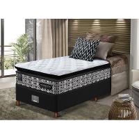 Cama Box Solteiro Colchão Pillow Top + Box 88x188x70 Molas Ensacadas Cama inBox Abstrato - 1