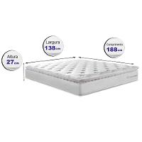 Colchão Casal Molas Ensacadas 138x188 Cama inBox Confort Snow - 2