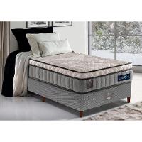 Cama Box Solteiro Colchão Euro Pillow + Box 88x188x70 Molas Ensacadas Cama inBox Frost ThermoGel - 1