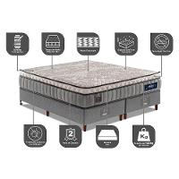 Cama Box King Colchão Euro Pillow + Box 193x203x70 Molas Ensacadas Cama inBox Frost ThermoGel - 3