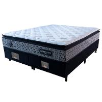 Cama Box King Colchão Pillow Top + Box 193x203x70 Molas Ensacadas Cama inBox Abstrato - 5