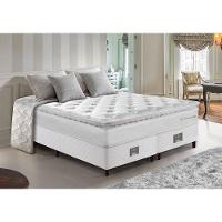 Cama Box King Colchão + Box 193x203 Molas Ensacadas Cama inBox Confort Snow - 1