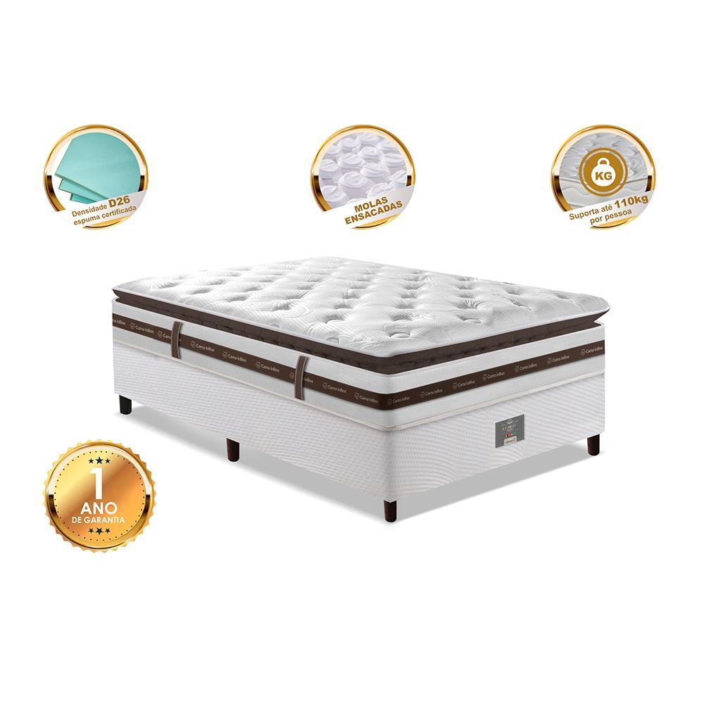Cama Box Solteiro Colchão + Box 88x188 Molas Ensacadas Cama inBox Relax Pillow - 3