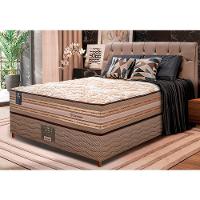 Cama Box Casal Colchão Pillow In + Box 138x188x72 Molas Ensacadas Cama inBox Duo Linem Bege - 1