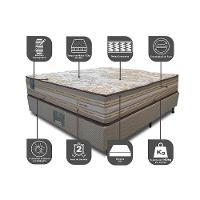 Cama Box Casal Colchão Pillow In + Box 138x188x72 Molas Ensacadas Cama inBox Duo Linem Bege - 3