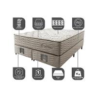 Cama Box King Colchão Euro + Box 193x203x71 Molas Ensacadas Cama inBox Ocean Bege - 3