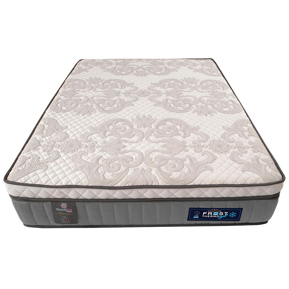 Cama Box Casal Colchão Euro Pillow +Box 138x188x60 Molas Ensacadas Cama inBox Frost ThermoGel Living - 5