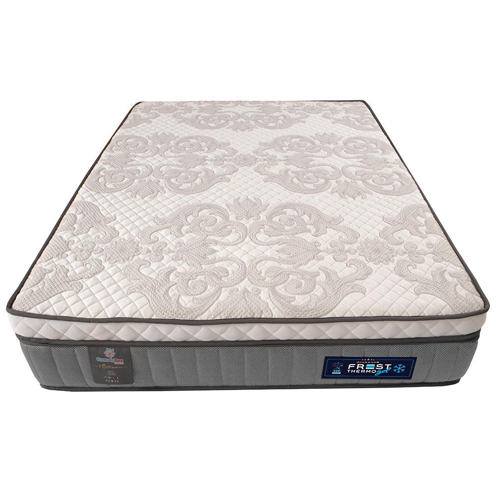 Cama Box Queen Colchão Euro Pillow + Box 158x198x70 Molas Ensacadas Cama inBox Frost ThermoGel - 5