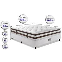 Cama Box Casal Colchão + Box 138x188 Molas Ensacadas Cama inBox Relax Pillow - 2