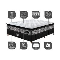 Cama Box Casal Colchão Pillow Top + Box 138x188x70 Molas Ensacadas Cama inBox Abstrato - 3