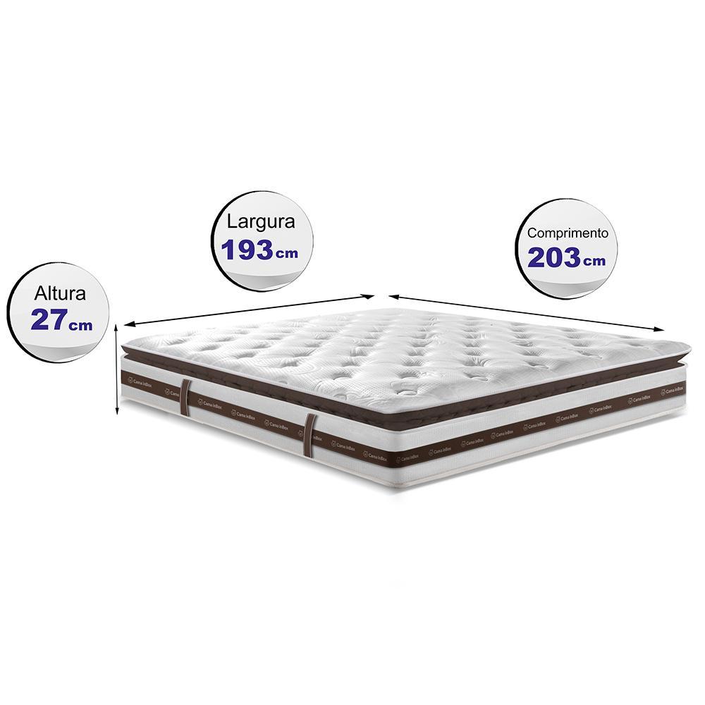 Colchão King Molas Ensacadas 193x203 Cama inBox Relax Pillow - 2