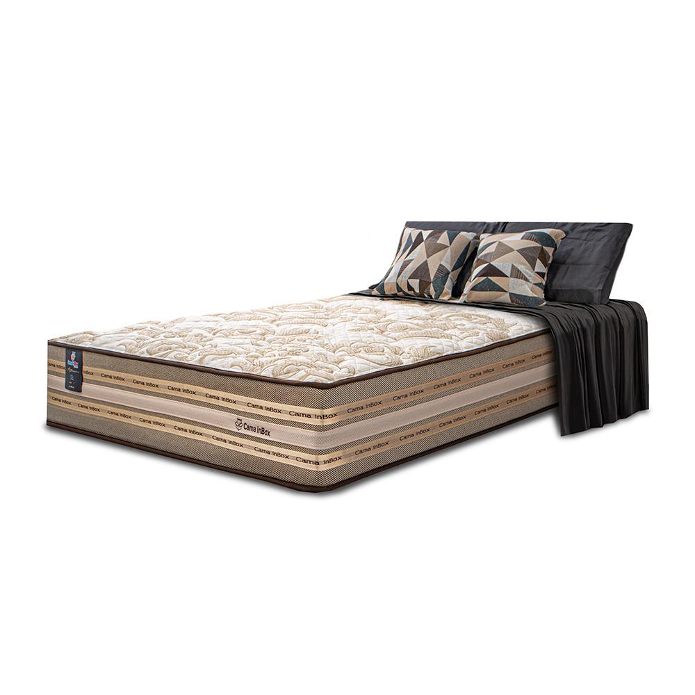 Colchão Solteiro Molas Ensacadas Pillow In 88x188x33 Cama inBox Duo Linem Bege - 1