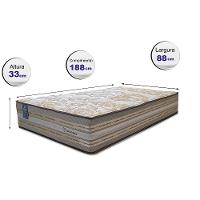 Colchão Solteiro Molas Ensacadas Pillow In 88x188x33 Cama inBox Duo Linem Bege - 2