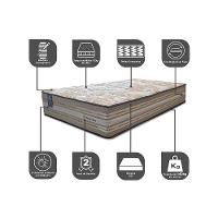 Colchão Solteiro Molas Ensacadas Pillow In 88x188x33 Cama inBox Duo Linem Bege - 3