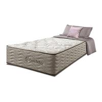 Colchão Solteiro Molas Ensacadas Euro 88x188x32 Cama inBox Ocean Bege - 1