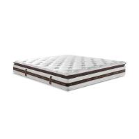 Cama Box Queen Colchão + Box 158x198 Molas Ensacadas Cama inBox Relax Pillow Café