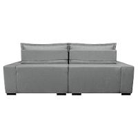 Sofa Retrátil e Reclinável com Molas Cama inBox Premium 2,92m tecido em linho Cinza Claro - 7
