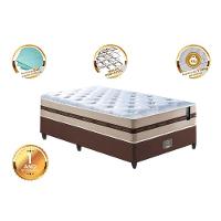 Conjunto Cama Box Solteiro (Colchão + Box) de Molas Cama inBox Smart Pró 88x188x60 Bege - 3