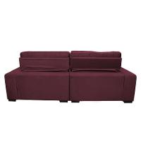 Sofá 2,72m Retrátil e Reclinável com Molas Cama inBox Confort Tecido Suede Velusoft Vinho - 6