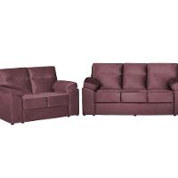 Sofá Austrália 2,52 Mts Retrátil, Reclinável Com Molas e Pillow no Assento Tecido Suede Castor - 5