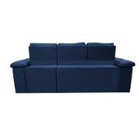 Sofa Itália 2,00 Mts Retrátil e Reclinavel Tecido Suede Azul - Cama InBox - 6