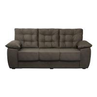 Conjunto de Sofá Luxemburgo 3 e 2 Lugares Tecido Suede Liso Café - Moveis Marfim - 3