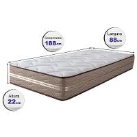 Colchão Solteiro de Molas Ensacadas 88x188x22 Cama inBox Smart Gold Bege - 2