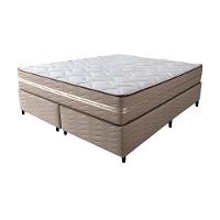 Cama Box Queen (Colchão + Box) 158x198x60 de Molas Ensacadas Cama inBox Smart Gold Bege - 5