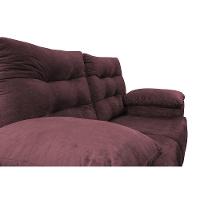 Sofá Luxemburgo 2 Lugares 1,52m Tecido Suede Vinho