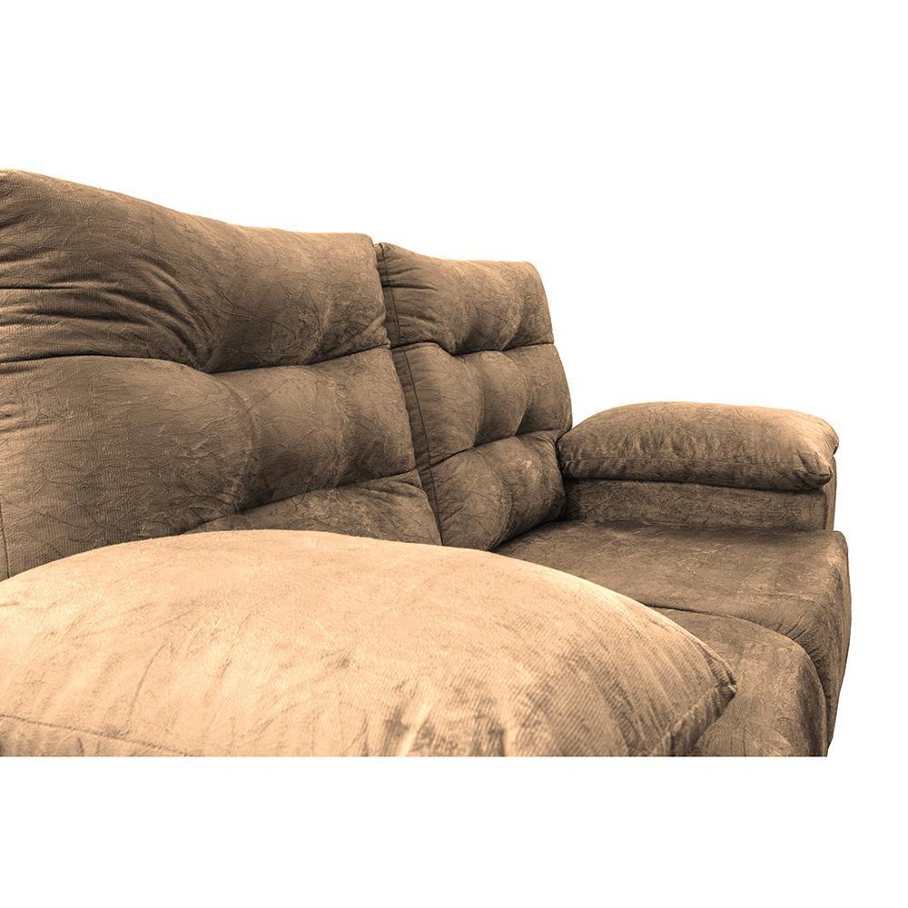 Sofá Luxemburgo 2 Lugares 1,52m Tecido Suede Castor - 4