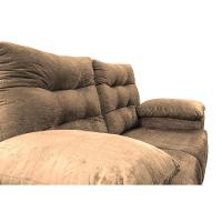 Sofá Luxemburgo 2 Lugares 1,52m Tecido Suede Castor