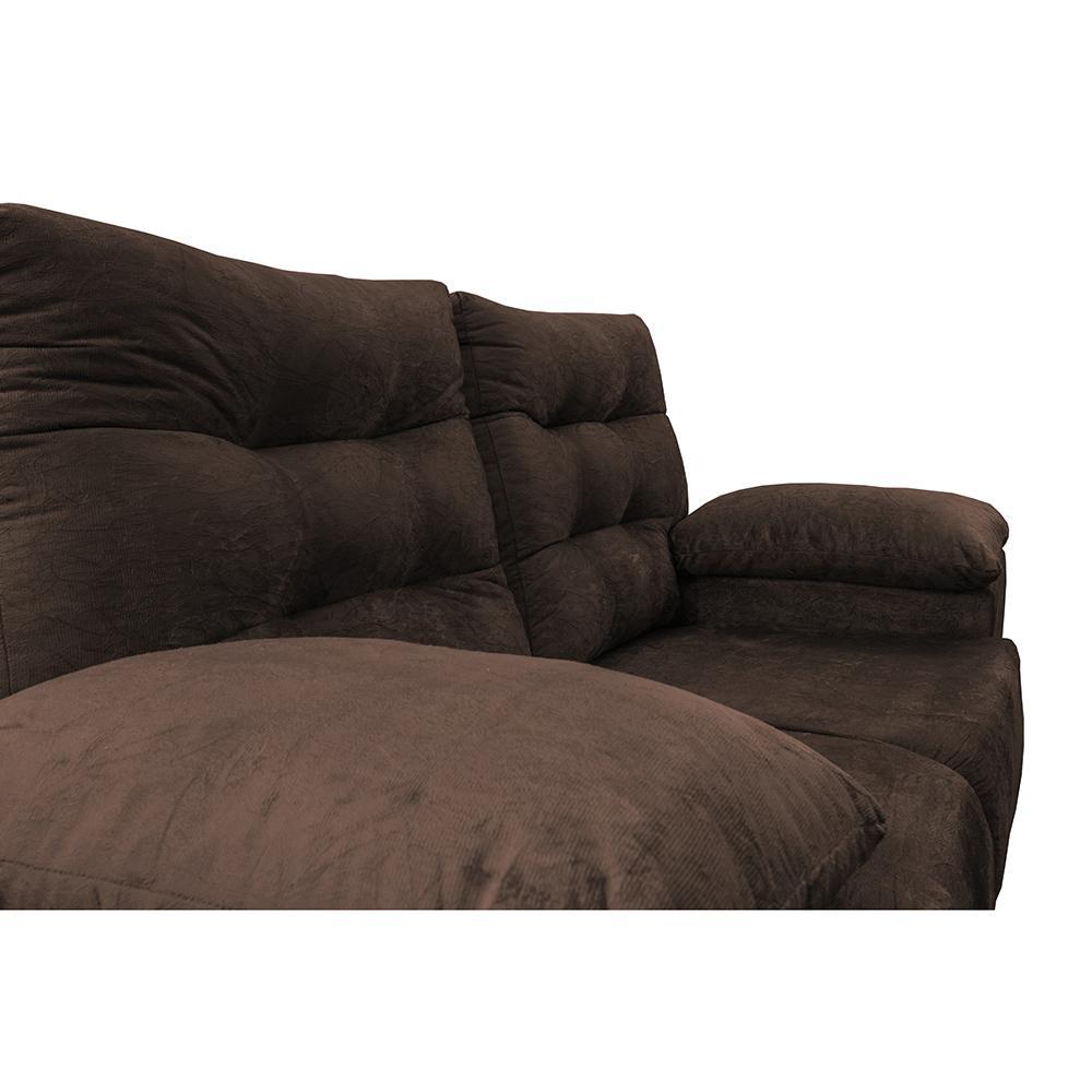 Sofá Luxemburgo 2 Lugares 1,52m Tecido Suede Café - 4