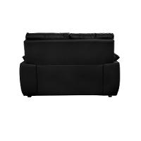 Sofá Luxemburgo 2 Lugares 1,52m Tecido Courino Preto - 6