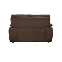 Sofá Luxemburgo 2 Lugares 1,52m Tecido Courino Marrom - 6