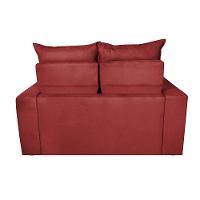 Sofá Retrátil e Reclinável 1,50m Cama inBox Smal com bordado pantográfico Suede Vermelho - 6