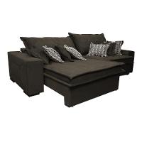 Sofá Retrátil e Reclinável 2,12m com Molas Ensacadas Cama Inbox Supreme Tecido Suede Velusoft Café - 7