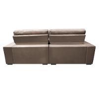 Sofá Retrátil e Reclinável 2,12m Molas Ensacadas Cama inBox Brasil Velusoft Castor - 6