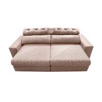 Sofá Retrátil e Reclinável 2,15m Molas Ensacadas Cama inBox Style Thermo Gel Linho Bege Escuro - 5